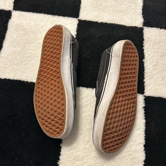 Black Slip-On Vans Trainers - Picture 4 of 4